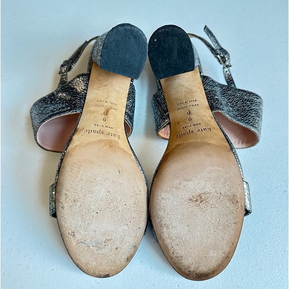 Kate Spade Irvine Metalic Leather Slingback Sandal - Picture 15 of 16